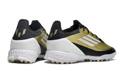 Adidas F50 Pro TF Artificial Turf Soccer Shoes - Gold/White/Black