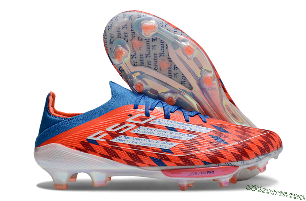 Adidas F50+ Lightstrike Elite FG Firm Ground Soccer Cleats - Red/Blue/White 1