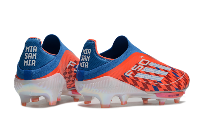 Adidas F50+ Lightstrike Elite Laceless FG Firm Ground Soccer Cleats - Red/Blue/White