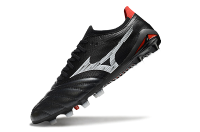 Mizuno Morelia Neo 4 FG Firm Ground Soccer Cleats - Black/White/Red