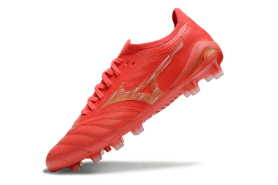 Mizuno Morelia Neo 4 FG Firm Ground Soccer Cleats - Red/Gold
