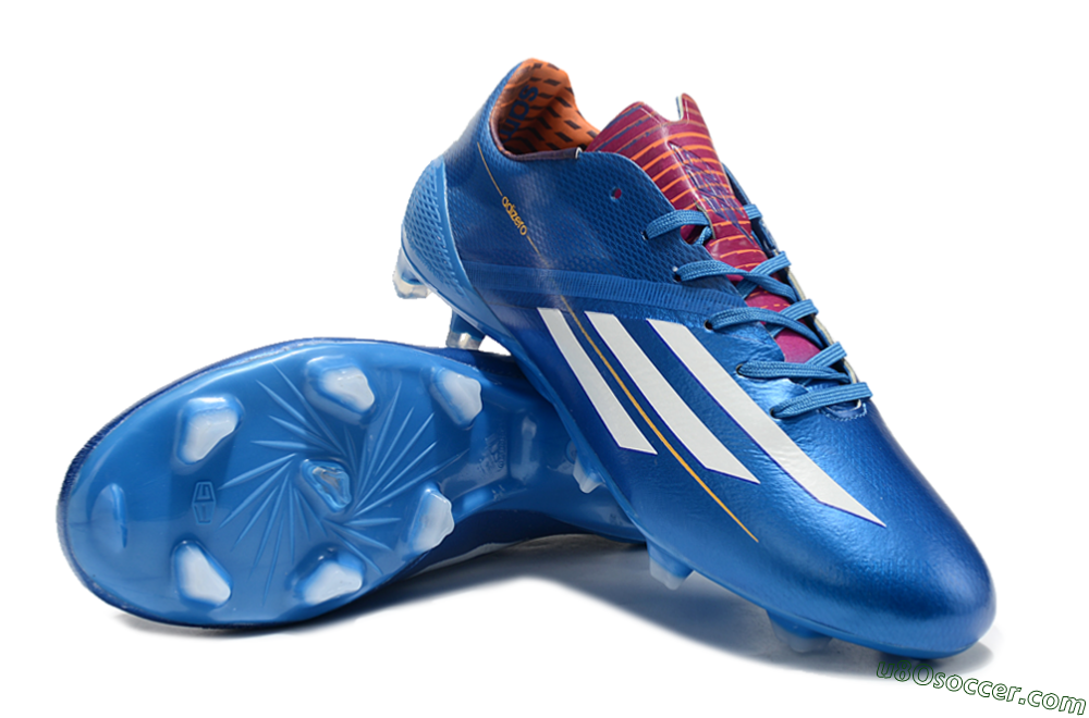 Adidas F50 Adizero Elite FG Firm Ground Soccer Cleats - Blue/White/Red 3