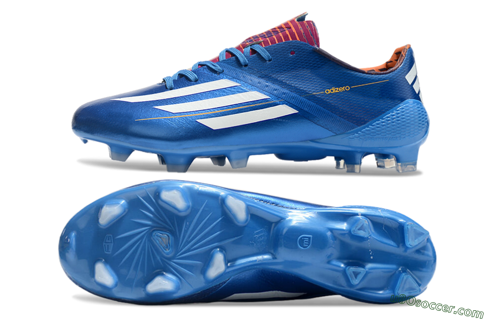 Adidas F50 Adizero Elite FG Firm Ground Soccer Cleats - Blue/White/Red 0