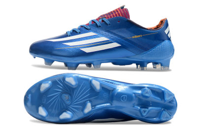 Adidas F50 Adizero Elite FG Firm Ground Soccer Cleats - Blue/White/Red