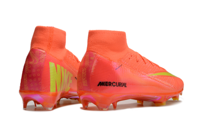 Nike Air Zoom Mercurial Superfly 10 Elite FG Firm Ground Soccer Cleats - Red/Yellow/Black/Gold
