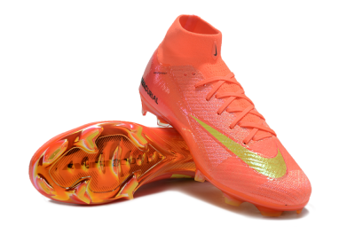 Nike Air Zoom Mercurial Superfly 10 Elite FG Firm Ground Soccer Cleats - Red/Yellow/Black/Gold