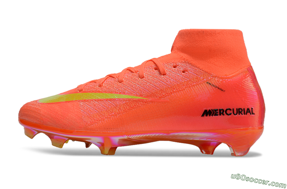 Nike Air Zoom Mercurial Superfly 10 Elite FG Firm Ground Soccer Cleats - Red/Yellow/Black/Gold 2