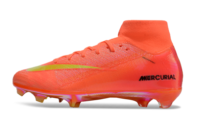 Nike Air Zoom Mercurial Superfly 10 Elite FG Firm Ground Soccer Cleats - Red/Yellow/Black/Gold