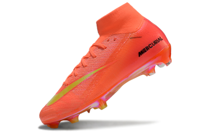 Nike Air Zoom Mercurial Superfly 10 Elite FG Firm Ground Soccer Cleats - Red/Yellow/Black/Gold