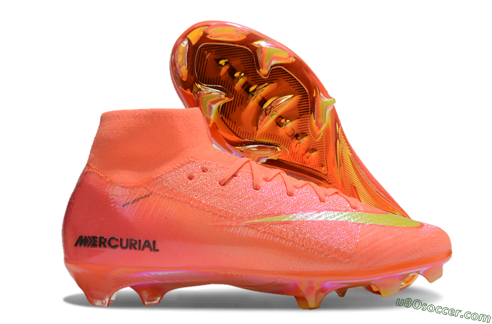 Nike Air Zoom Mercurial Superfly 10 Elite FG Firm Ground Soccer Cleats - Red/Yellow/Black/Gold 1
