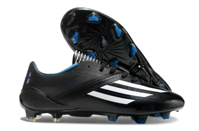 Adidas F50 Adizero Elite FG Firm Ground Soccer Cleats - Black/White/Blue