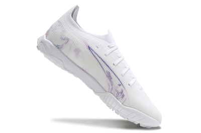 Puma Ultra Ultimate TF Artificial Turf Soccer Shoes - White/Purple/Blue