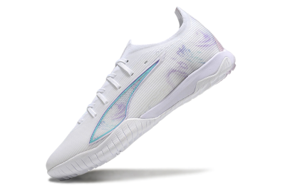 Puma Ultra Ultimate TF Artificial Turf Soccer Shoes - White/Purple/Blue