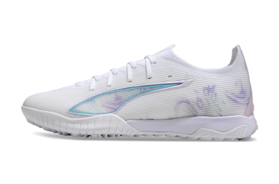Puma Ultra Ultimate TF Artificial Turf Soccer Shoes - White/Purple/Blue