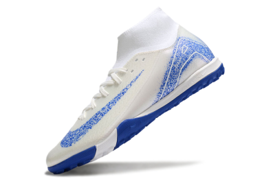 Nike Air Zoom Mercurial Superfly 10 Elite TF Artificial Turf Soccer Shoes - Beige/White/Blue