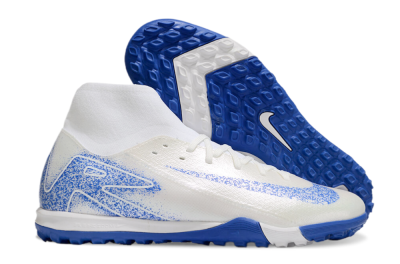 Nike Air Zoom Mercurial Superfly 10 Elite TF Artificial Turf Soccer Shoes - Beige/White/Blue
