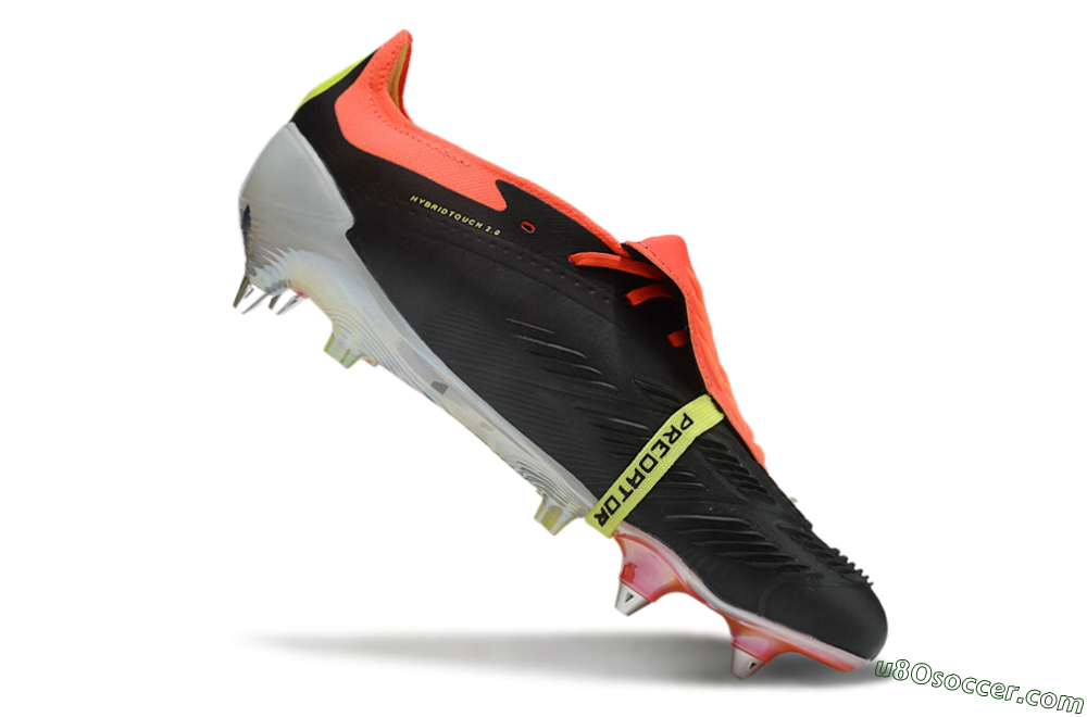 Adidas Predator Elite Foldover Tongue SG Soft Ground Soccer Cleats - Black/White/Red 4