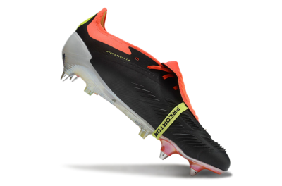Adidas Predator Elite Foldover Tongue SG Soft Ground Soccer Cleats - Black/White/Red