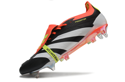 Adidas Predator Elite Foldover Tongue SG Soft Ground Soccer Cleats - Black/White/Red