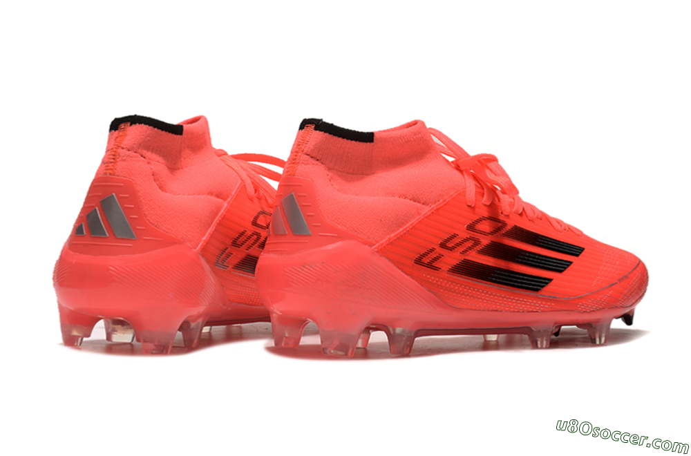 Adidas F50 Elite Mid FG Firm Ground Soccer Cleats - Red/Black/Silver 6