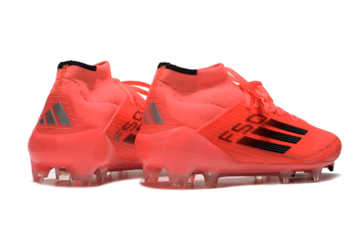 Adidas F50 Elite Mid FG Firm Ground Soccer Cleats - Red/Black/Silver