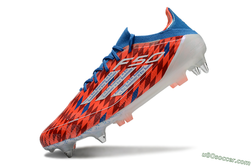Adidas F50 Elite SG Soft Ground Soccer Cleats - Red/Blue/White 5