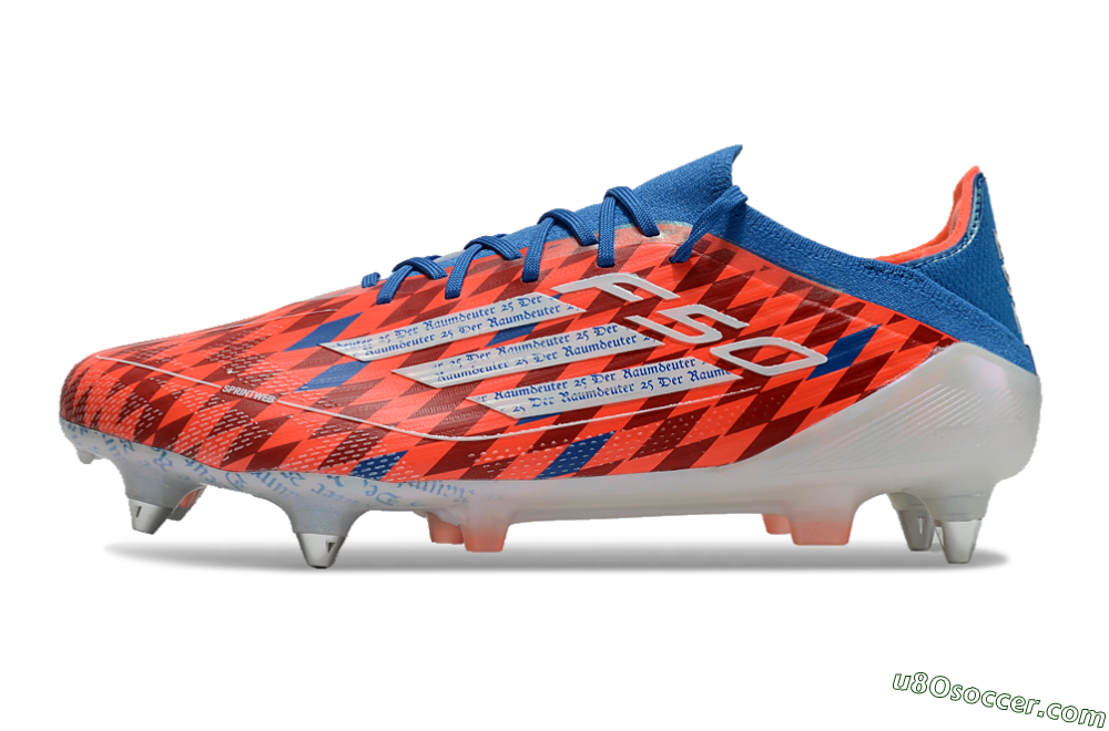 Adidas F50 Elite SG Soft Ground Soccer Cleats - Red/Blue/White 2