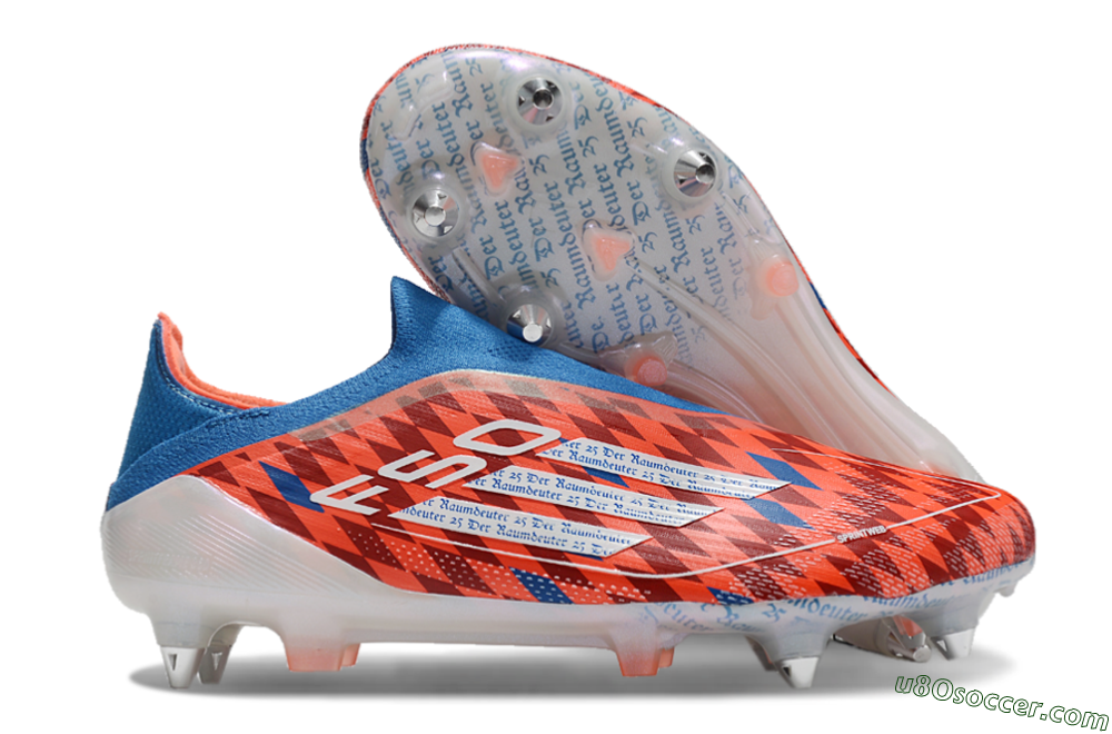 Adidas F50 Elite Laceless SG Soft Ground Soccer Cleats - Red/Blue/White 1