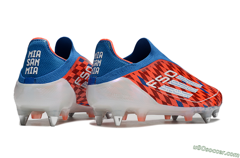 Adidas F50 Elite Laceless SG Soft Ground Soccer Cleats - Red/Blue/White 6