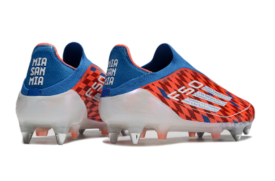 Adidas F50 Elite Laceless SG Soft Ground Soccer Cleats - Red/Blue/White