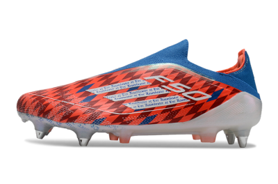Adidas F50 Elite Laceless SG Soft Ground Soccer Cleats - Red/Blue/White