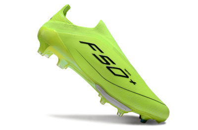 Adidas F50+ Lightstrike Elite Laceless SG Soft Ground Soccer Cleats - Yellow/Black/White