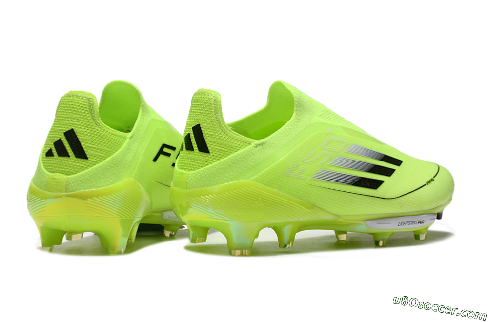Adidas F50+ Lightstrike Elite Laceless SG Soft Ground Soccer Cleats - Yellow/Black/White 6