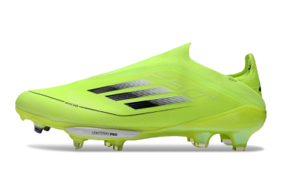 Adidas F50+ Lightstrike Elite Laceless SG Soft Ground Soccer Cleats - Yellow/Black/White