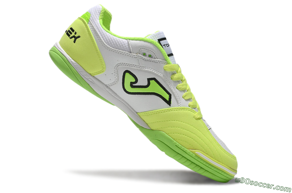 Joma Top Flex 920 IC Indoor & Futsal Soccer Shoes - White/Yellow/Black 4