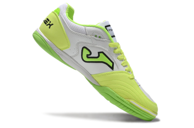 Joma Top Flex 920 IC Indoor & Futsal Soccer Shoes - White/Yellow/Black