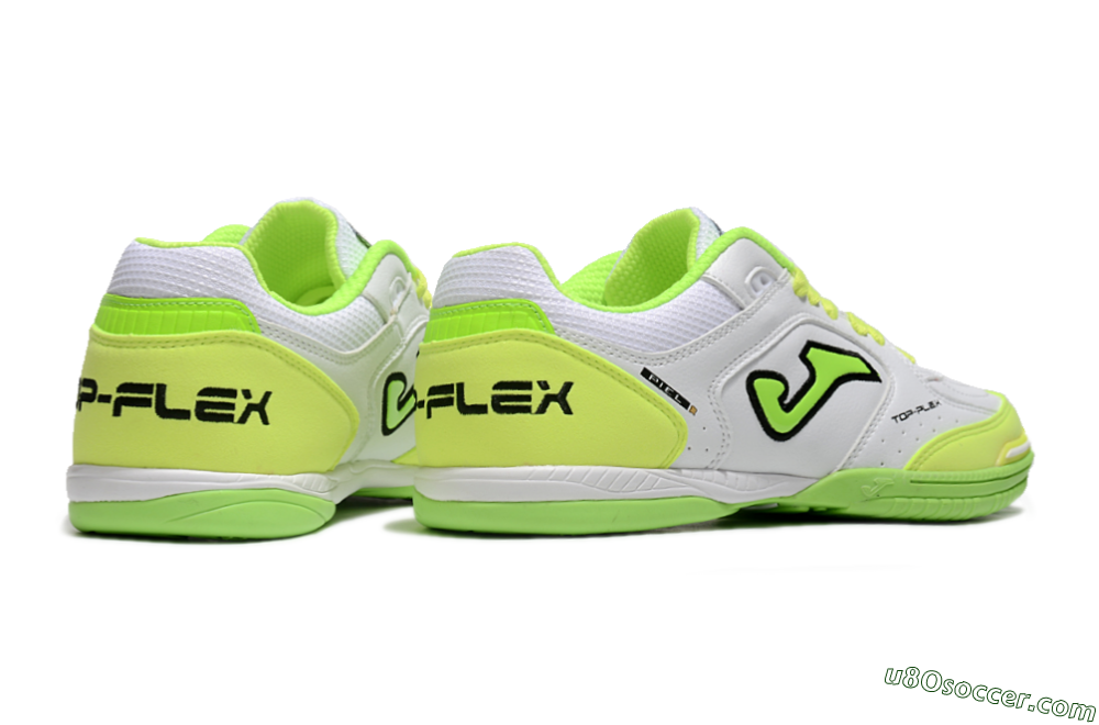 Joma Top Flex 920 IC Indoor & Futsal Soccer Shoes - White/Yellow/Black 6