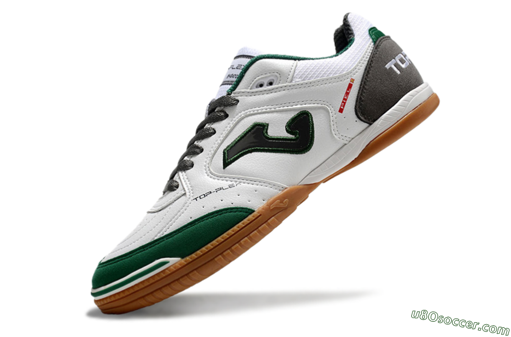 Joma Top Flex 920 IC Indoor & Futsal Soccer Shoes - White/Green/Black 5