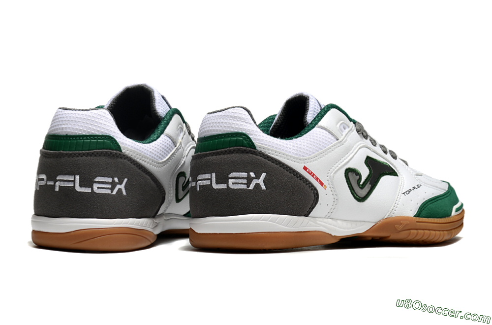 Joma Top Flex 920 IC Indoor & Futsal Soccer Shoes - White/Green/Black 6