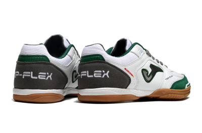 Joma Top Flex 920 IC Indoor & Futsal Soccer Shoes - White/Green/Black