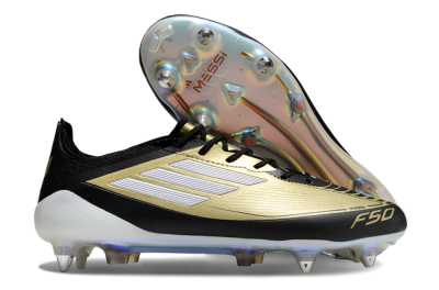 Adidas F50 Elite SG Soft Ground Soccer Cleats - Gold/Black/White