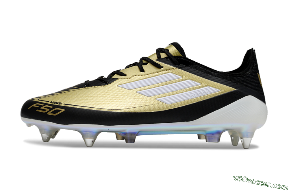 Adidas F50 Elite SG Soft Ground Soccer Cleats - Gold/Black/White 2
