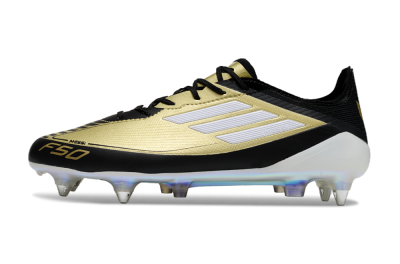 Adidas F50 Elite SG Soft Ground Soccer Cleats - Gold/Black/White