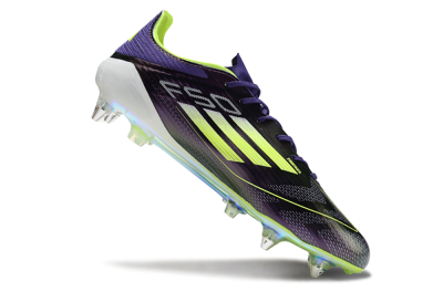 Adidas F50 Elite SG Soft Ground Soccer Cleats - Purple/Yellow/Gold