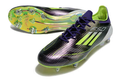 Adidas F50 Elite SG Soft Ground Soccer Cleats - Purple/Yellow/Gold