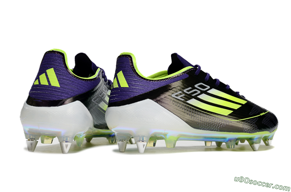 Adidas F50 Elite SG Soft Ground Soccer Cleats - Purple/Yellow/Gold 6
