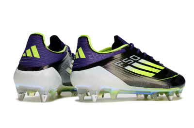 Adidas F50 Elite SG Soft Ground Soccer Cleats - Purple/Yellow/Gold