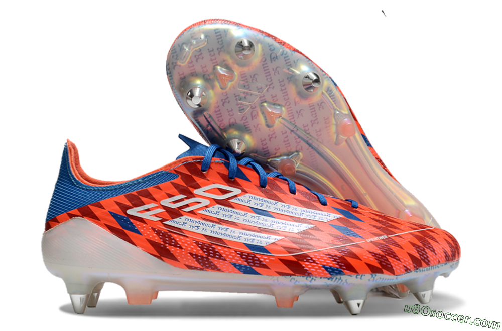 Adidas F50 Elite SG Soft Ground Soccer Cleats - Red/Blue/White 1