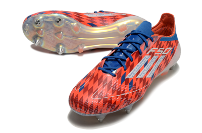 Adidas F50 Elite SG Soft Ground Soccer Cleats - Red/Blue/White