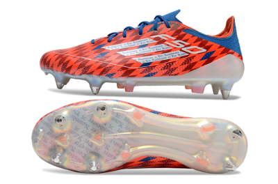 Adidas F50 Elite SG Soft Ground Soccer Cleats - Red/Blue/White